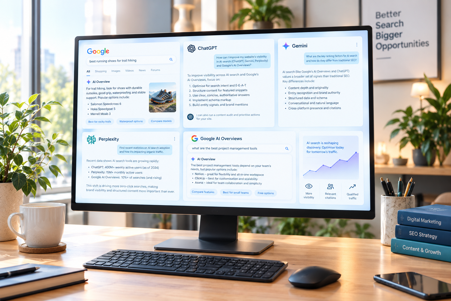 SEO, Organic Growth & AI Search (AEO/GEO)